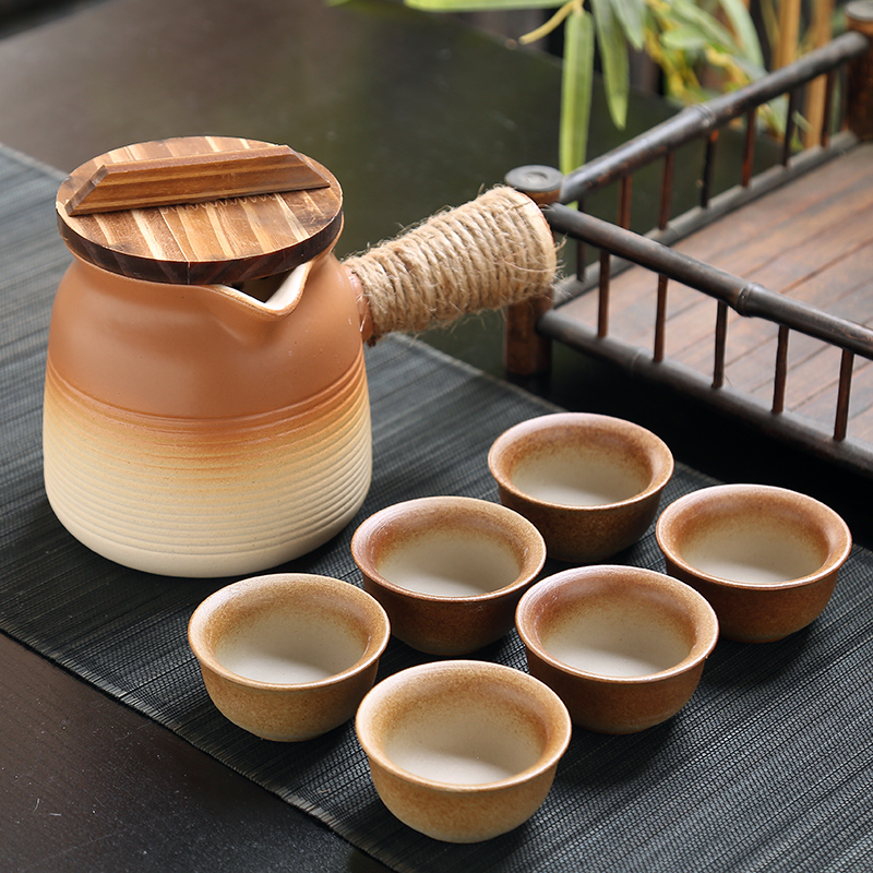 【带盖】围炉煮茶壶全套可干烧烤奶茶罐罐壶侧把壶套装烤火炉大容量