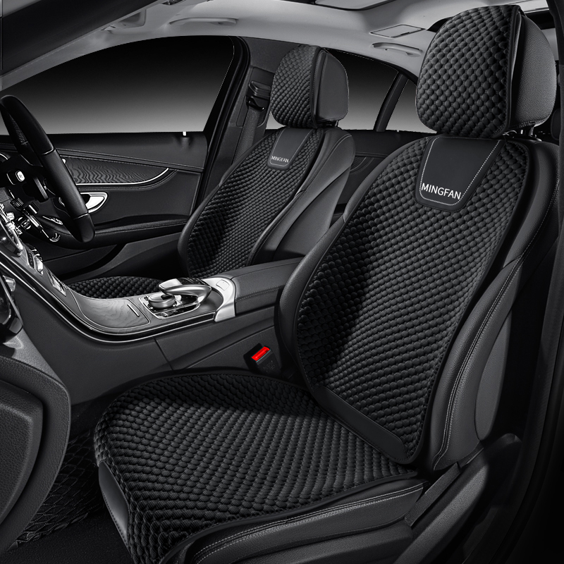 大众速腾宝来朗逸凌渡桑塔纳专用汽车坐垫冬冰丝半包四季通用坐垫