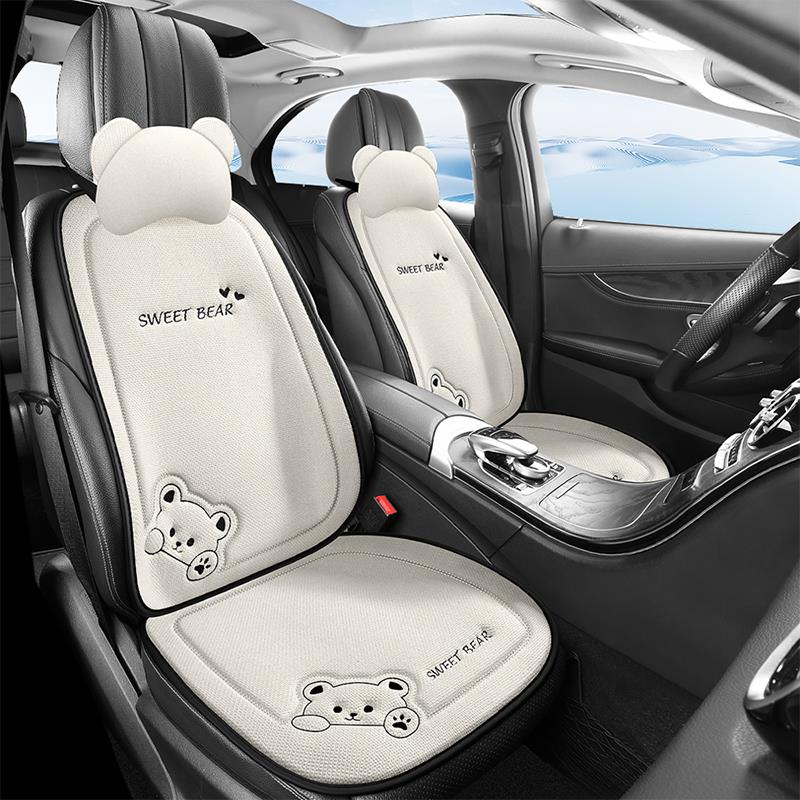 本田CRV思域XRV雅阁飞度缤智锋范凌派布艺女汽车座套四季通用坐垫