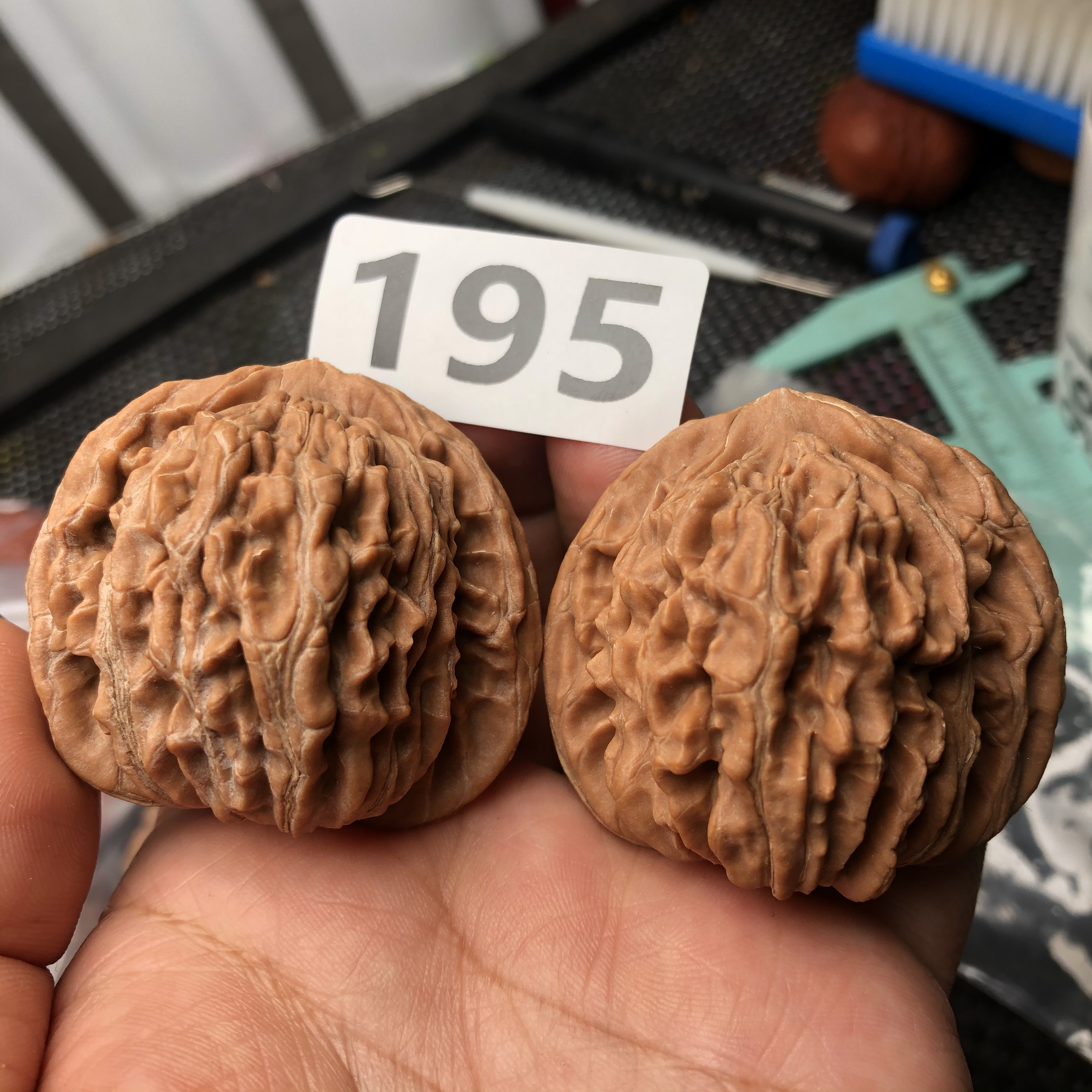 48尺白茬文玩核桃四座楼特大精品对一物一图