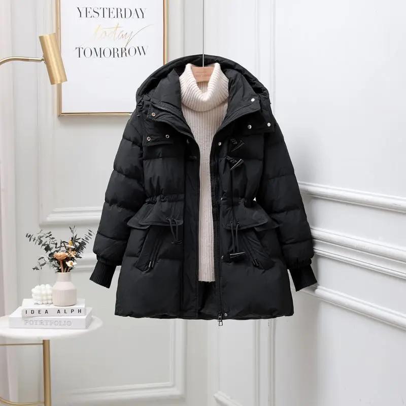 秋冬子羽绒服女短款收腰显瘦白鸭绒牛角扣2023年新款爆款/非半身