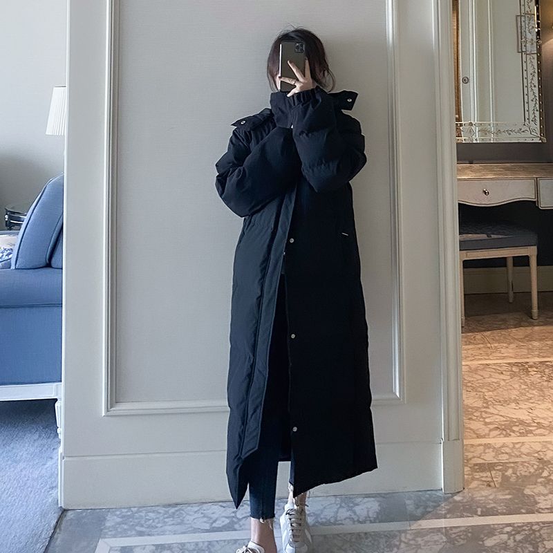 新款羽绒服羽绒服女2023年冬装韩版过膝棉袄超长款到脚踝/非半身