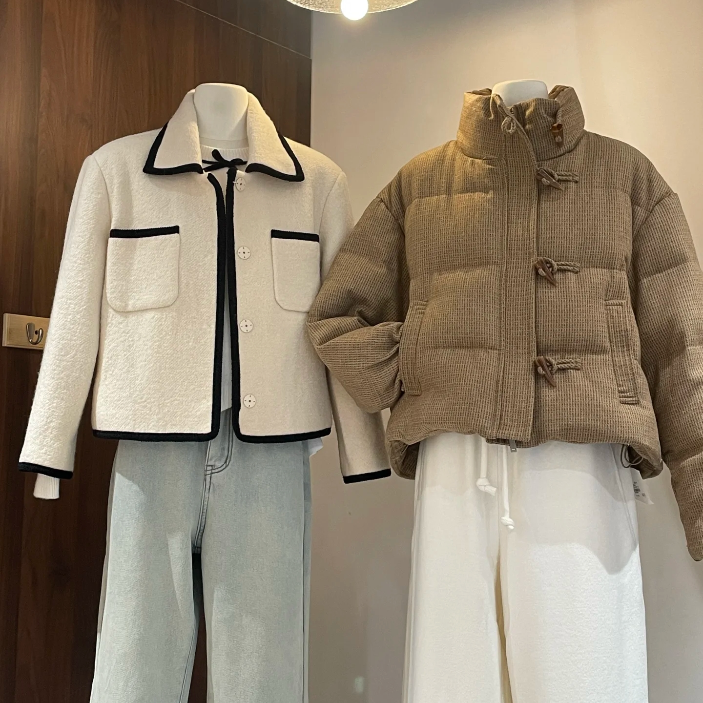 【霞姐女装冬季休闲冬天洋气女款】2025春季新款99-199白色秋冬