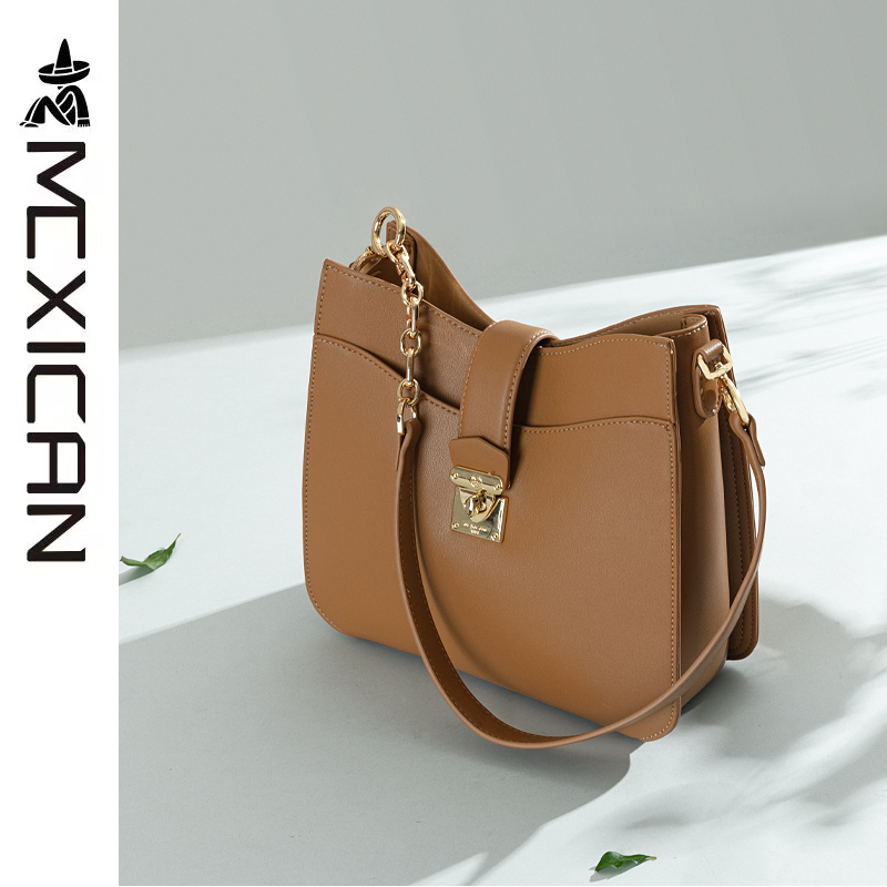 稻草人女包包2025新款包包大容量斜挎包高级感时尚单肩水桶妈妈包