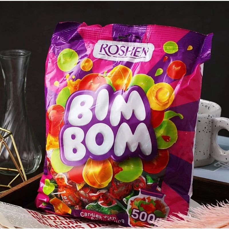 FJ乌克兰原装进口如胜乒乓夹心硬质糖果500g