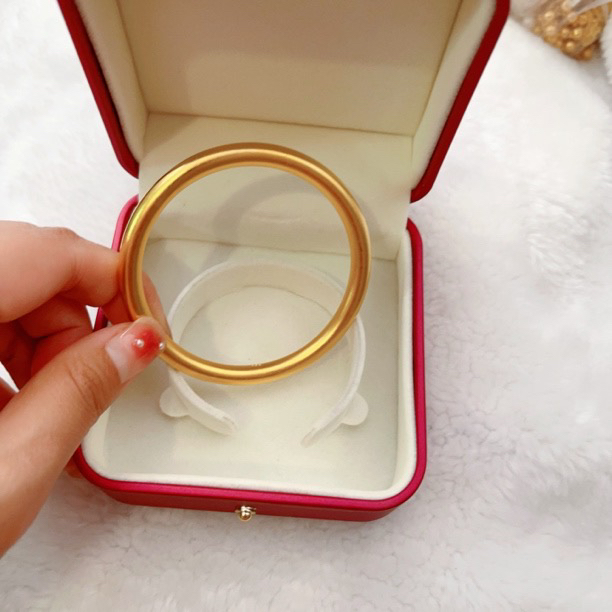 合金手镯 合金手镯饰品金色素圈镯子【6N加粗高精工古法传承手镯】