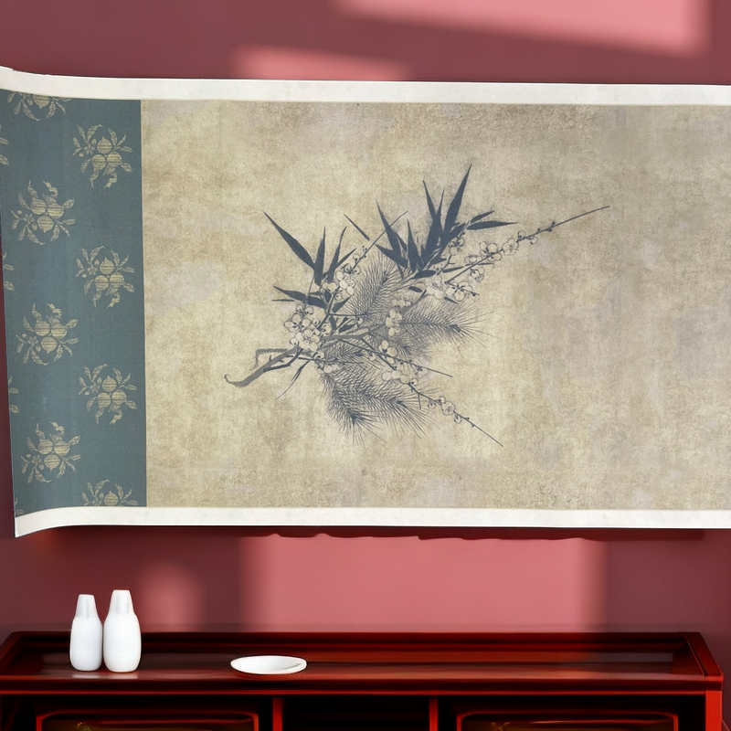 手卷作品专用蜡染纸（34*248cm一卷五张）—方建胜书法工作室