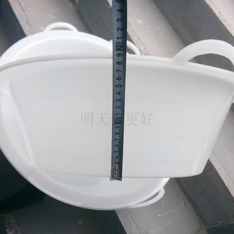 大号灰盆特制加厚牛筋盆工地用砂灰盆灰槽白色钢化塑料盆建筑泥盆