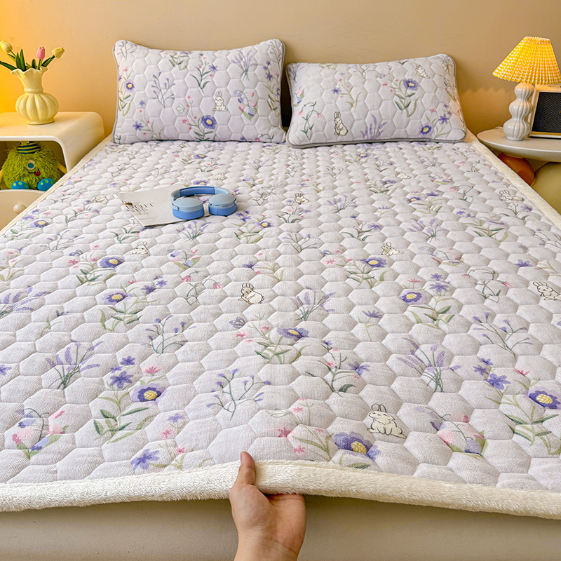 水洗棉床护垫床褥榻榻米床垫大学生宿舍单人薄款可折叠水洗防滑