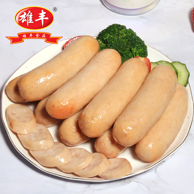 推荐 雄丰鸡肉肠500g*2袋共16根纯火山石地道肠肉肠烤肠烧烤香肠