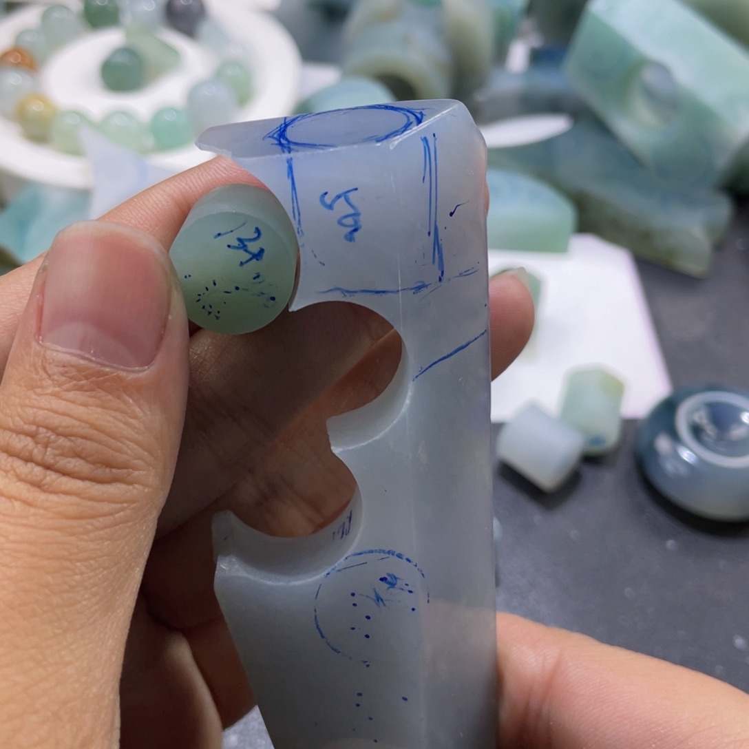 定制翡翠未镶嵌童*森珠子
