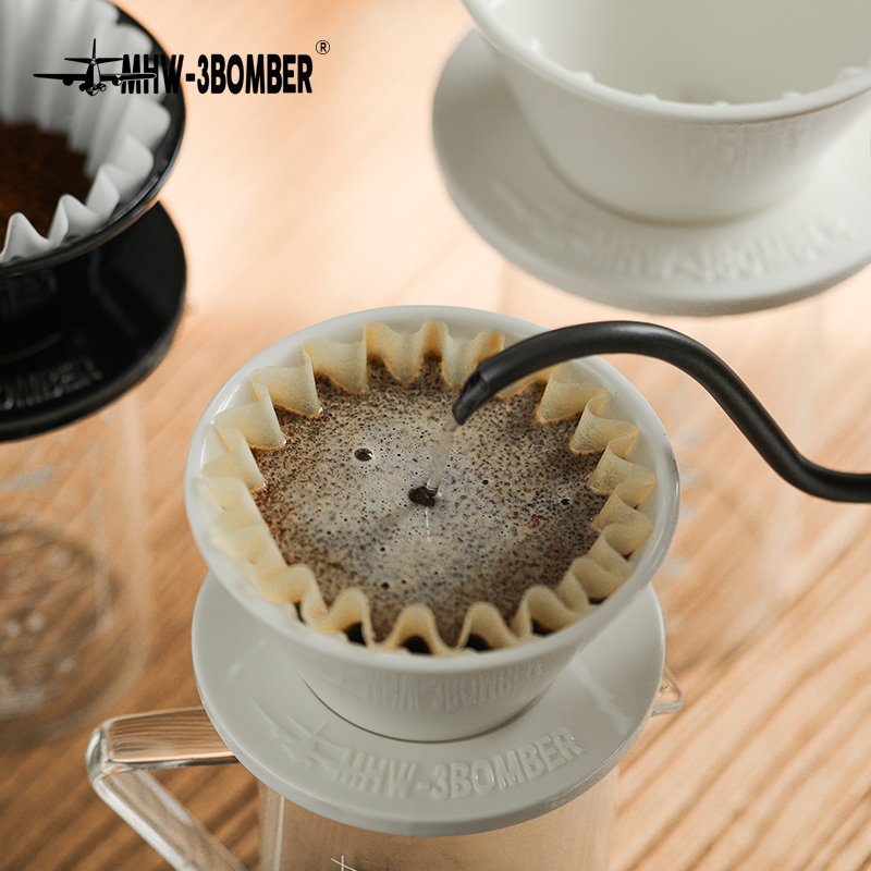 MHW-3BOMBER/轰炸机流星滤杯蛋糕滤杯滴滤式手冲锥形陶瓷过滤杯