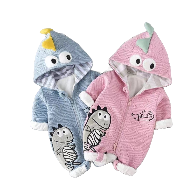 【备注主播给的编码】婴儿连体衣宝保暖套装外出服加绒爬行服外套新