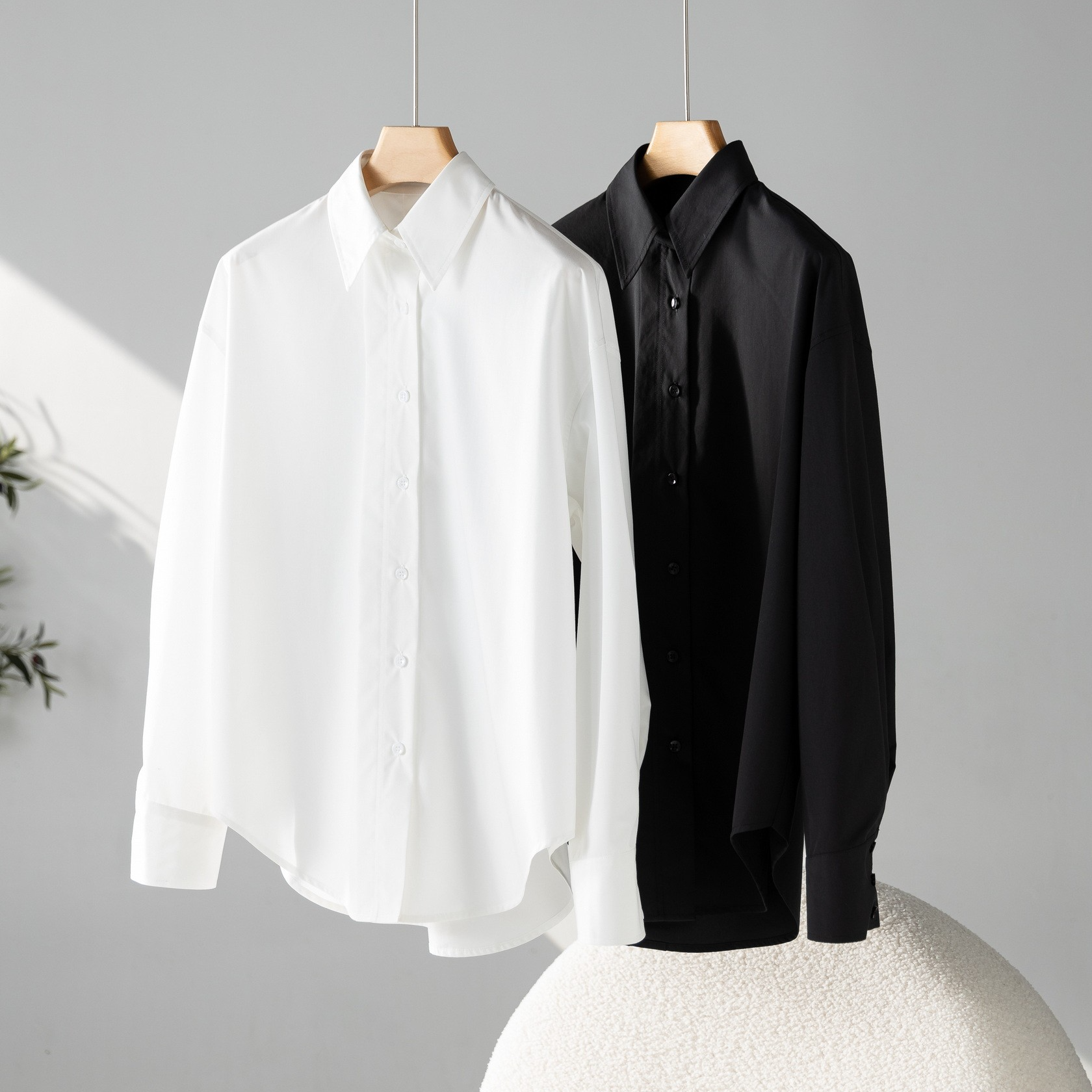 知初 SONA AUTUMN ZC2382超模廓形衬衫