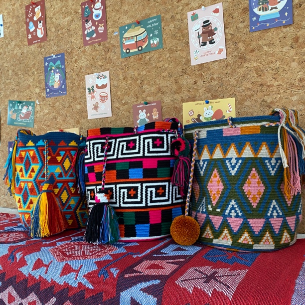 瓦尤包 Mochila wayuu 南美洲手工钩织 休闲复古女士包 专拍8