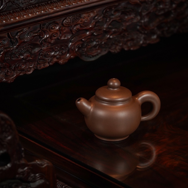 道洪掇只何道洪内弟张顺洪制一厂老拼紫260cc紫砂壶茶壶纯手工