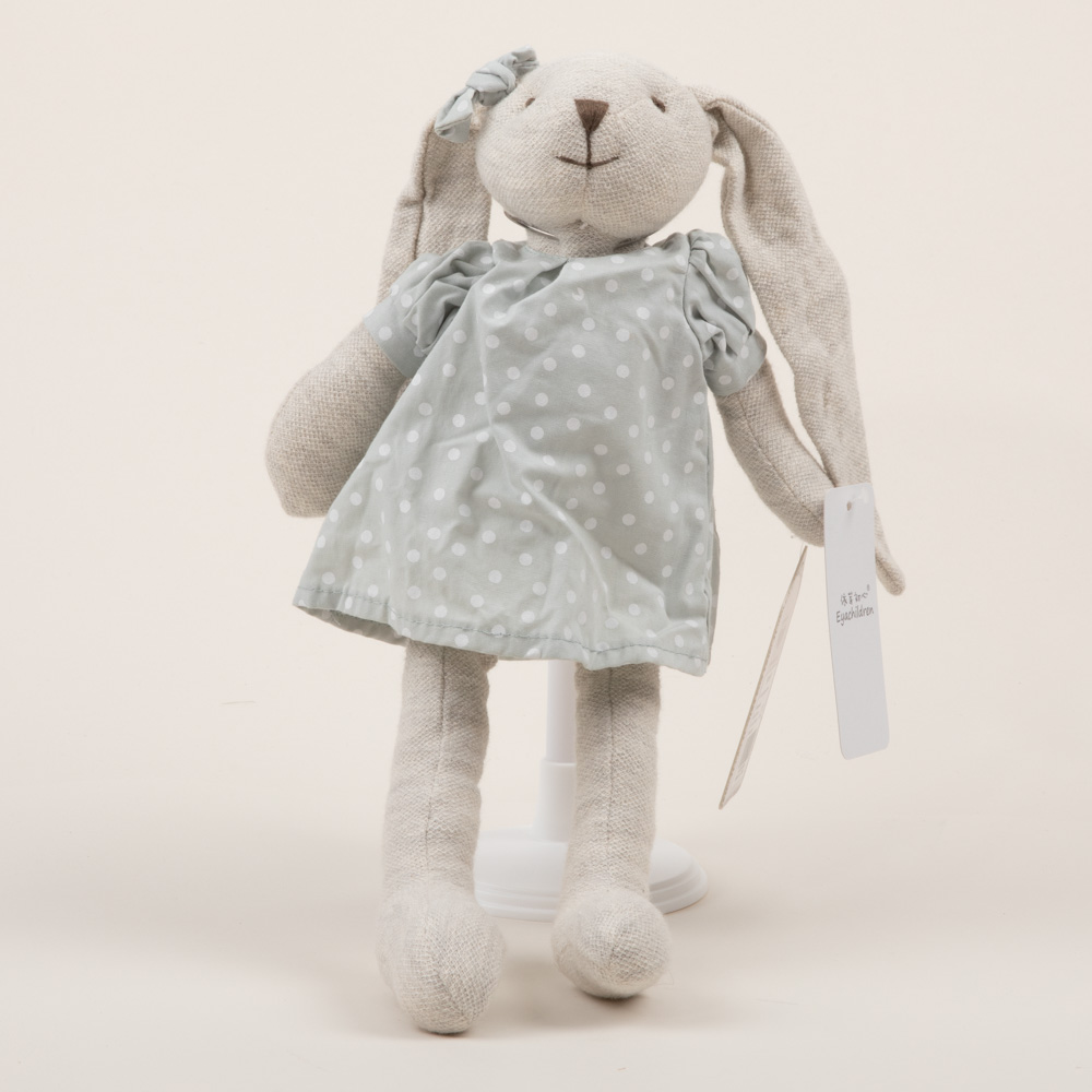 依芽初心布艺系列长耳兔子男女陪伴安抚系列玩偶多色服装