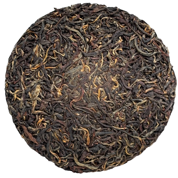 2024年云南小叶种古树晒红茶饼 100克饼 