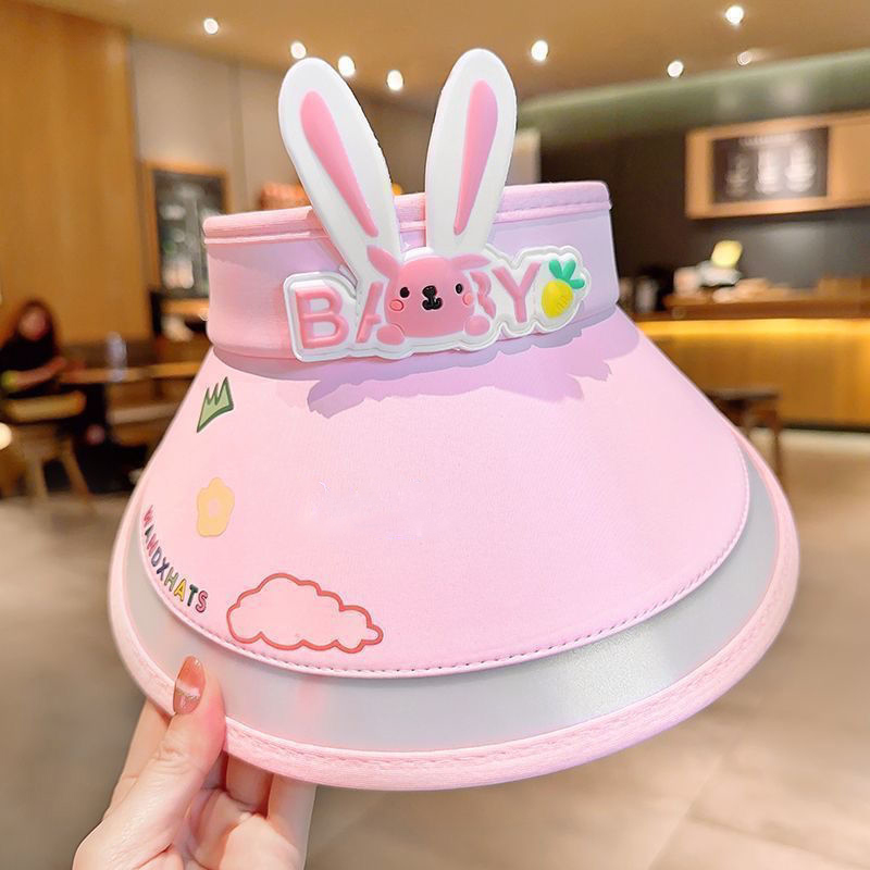 兔子帽子可爱帽子空顶帽装饰帽帽3色可选