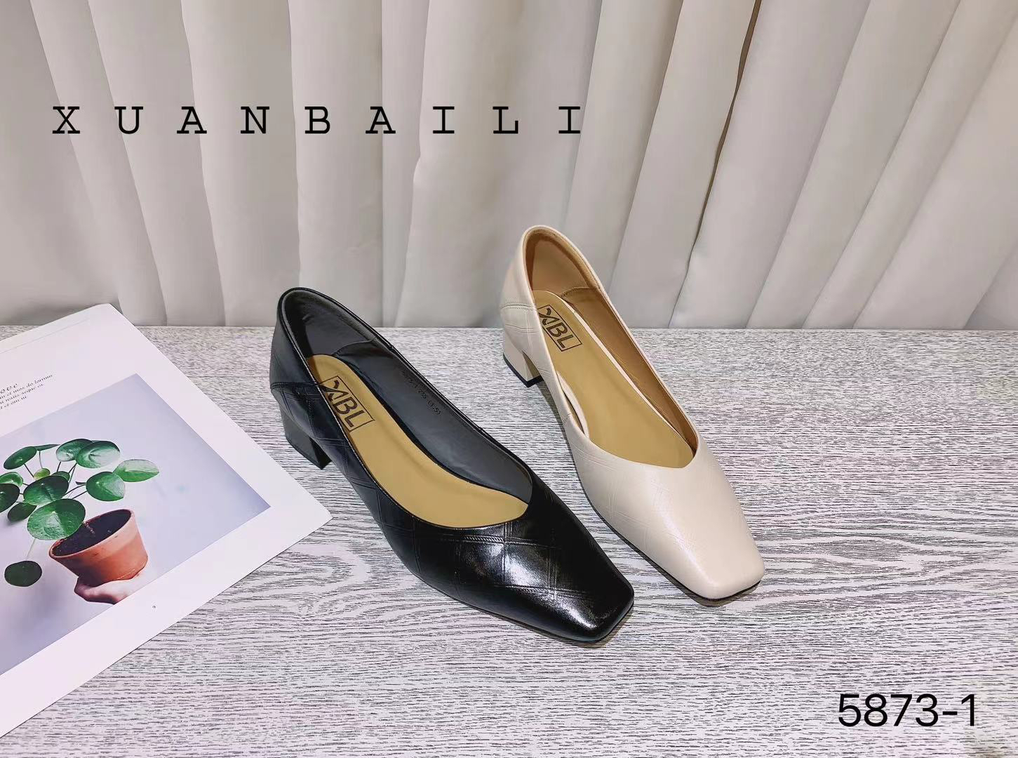 58731新款百搭休闲气质舒适头层小牛皮浅口单鞋