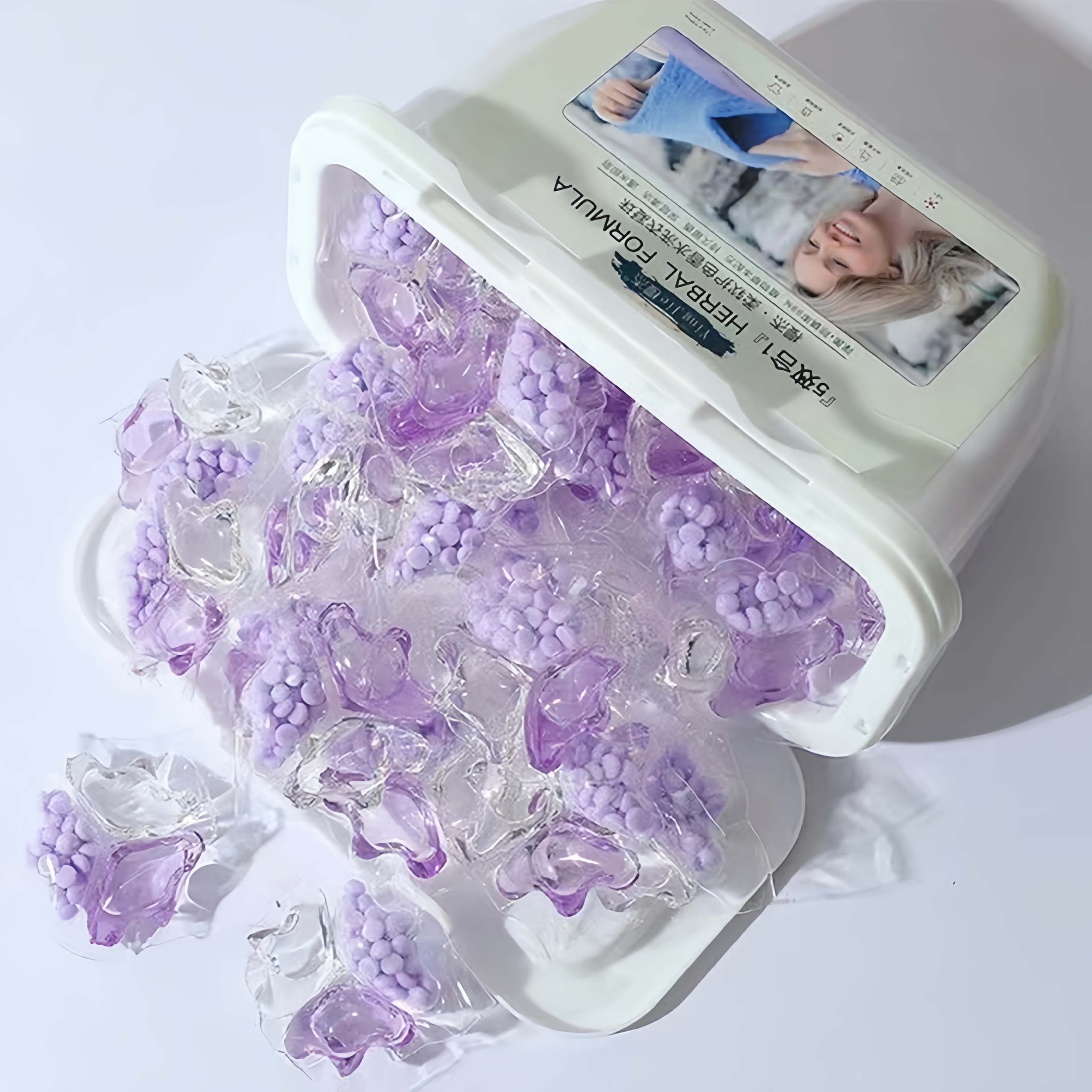 洗衣凝珠三合一香味持久留香水型浓缩洗衣液柔顺护衣家用薰衣草香