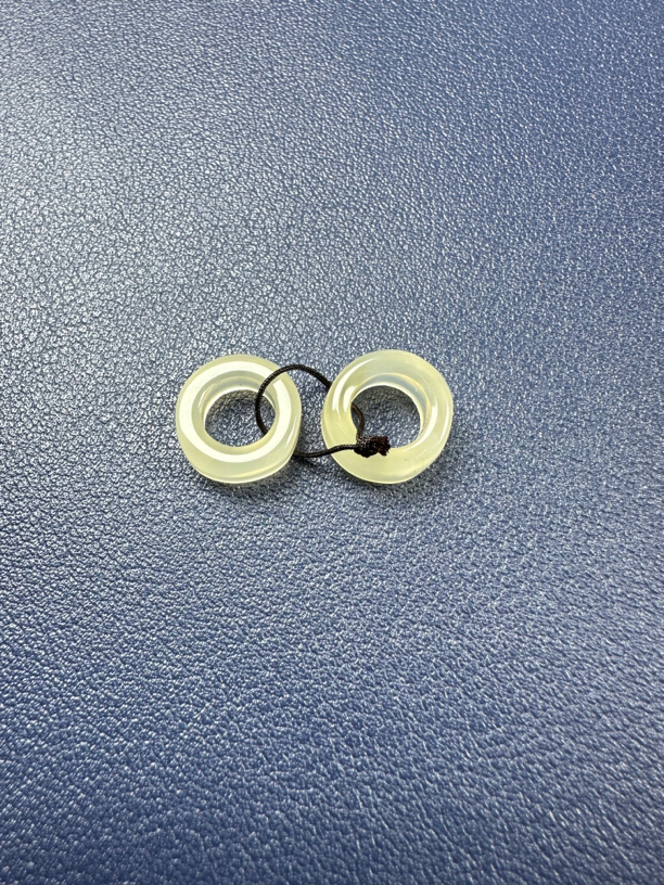 老玛瑙嘴改制圆环，跑环，冰糖色