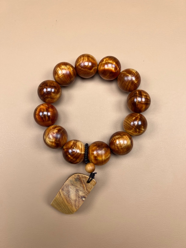 太行崖柏2.0龙胆闪电纹手串正宗天然老料高油性高密度纹理独特