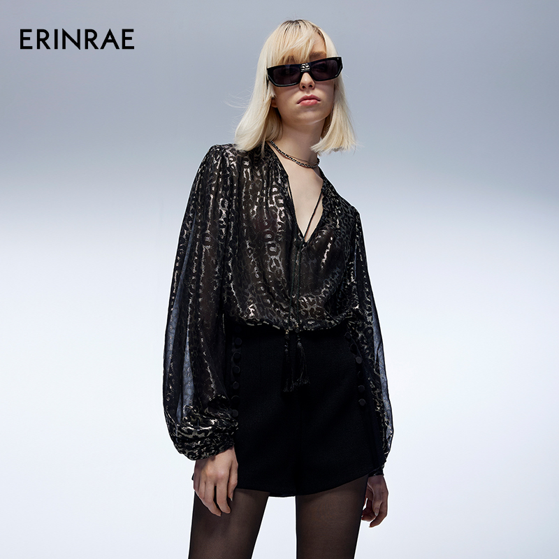 ERINRAE【未来黑金】豹纹罩衫EF316059PL68