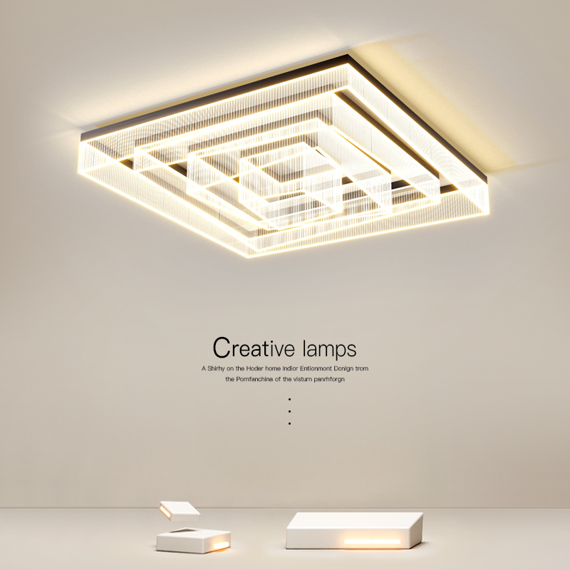 意式极简客厅主灯创意大气现代简约吸顶灯全光谱护眼卧室房间灯