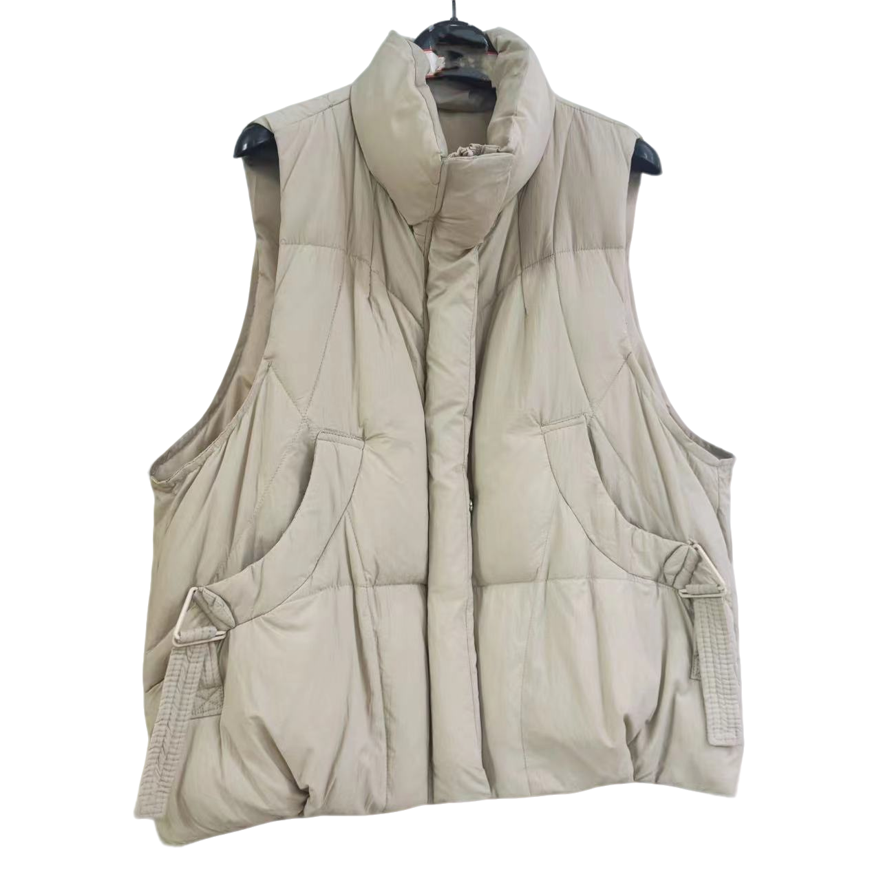 7430-（思思自留）（飘带杏米）羽绒马夹