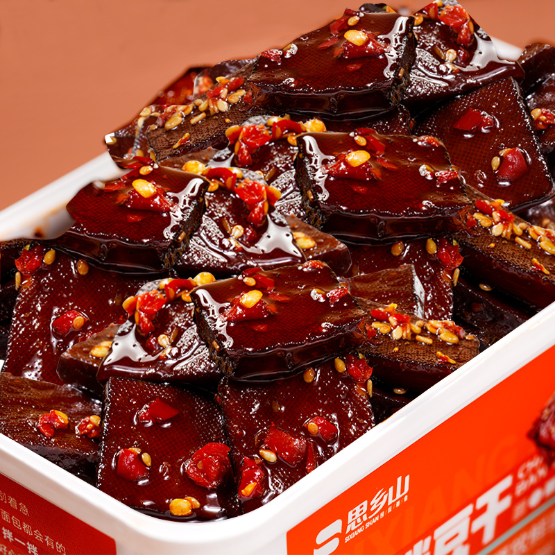 鲜拌酱干香干湖南特产香辣豆干平江豆腐干休闲零食盒装小吃