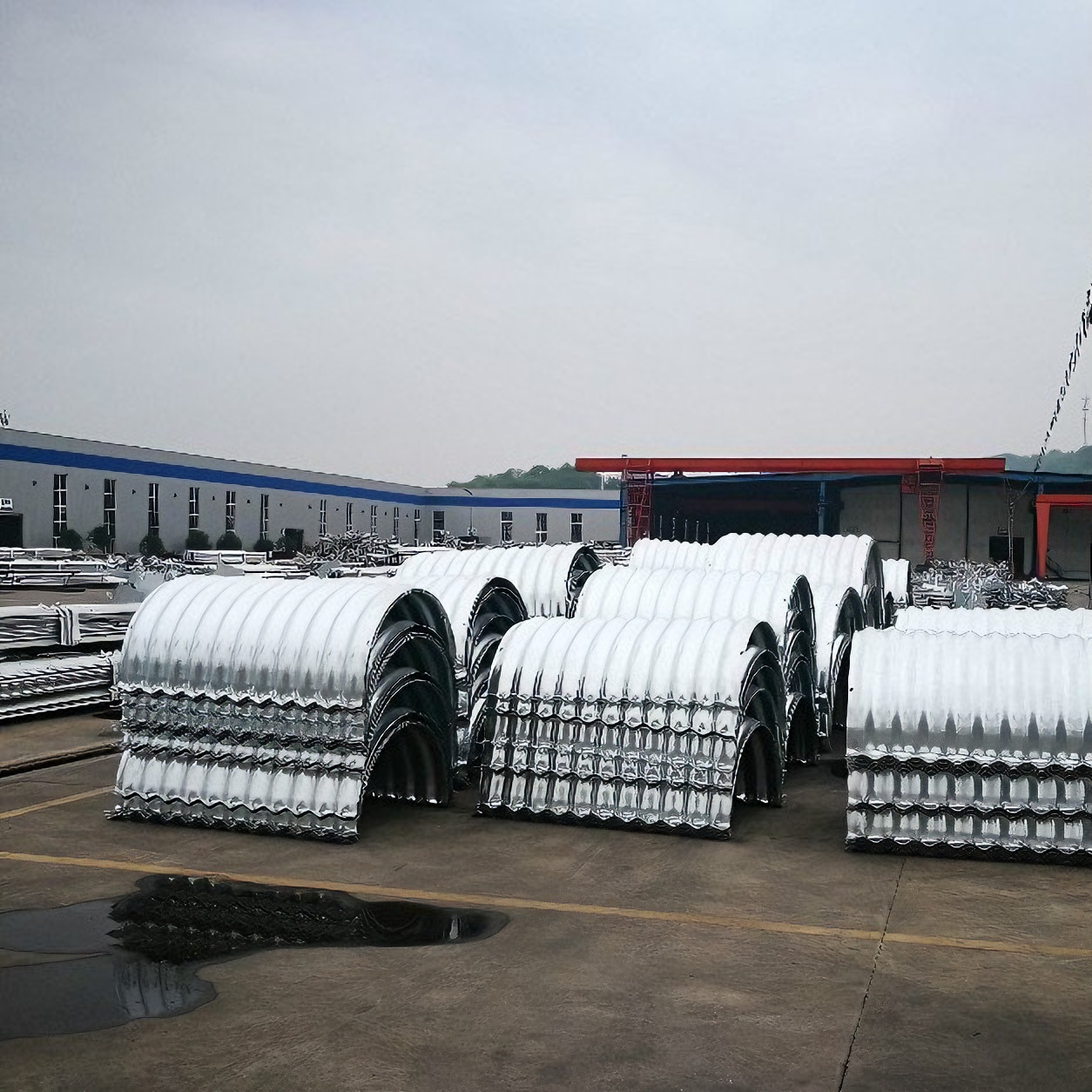 桥梁排水拼装钢制波纹管 大口径管涵定制金属波纹涵管