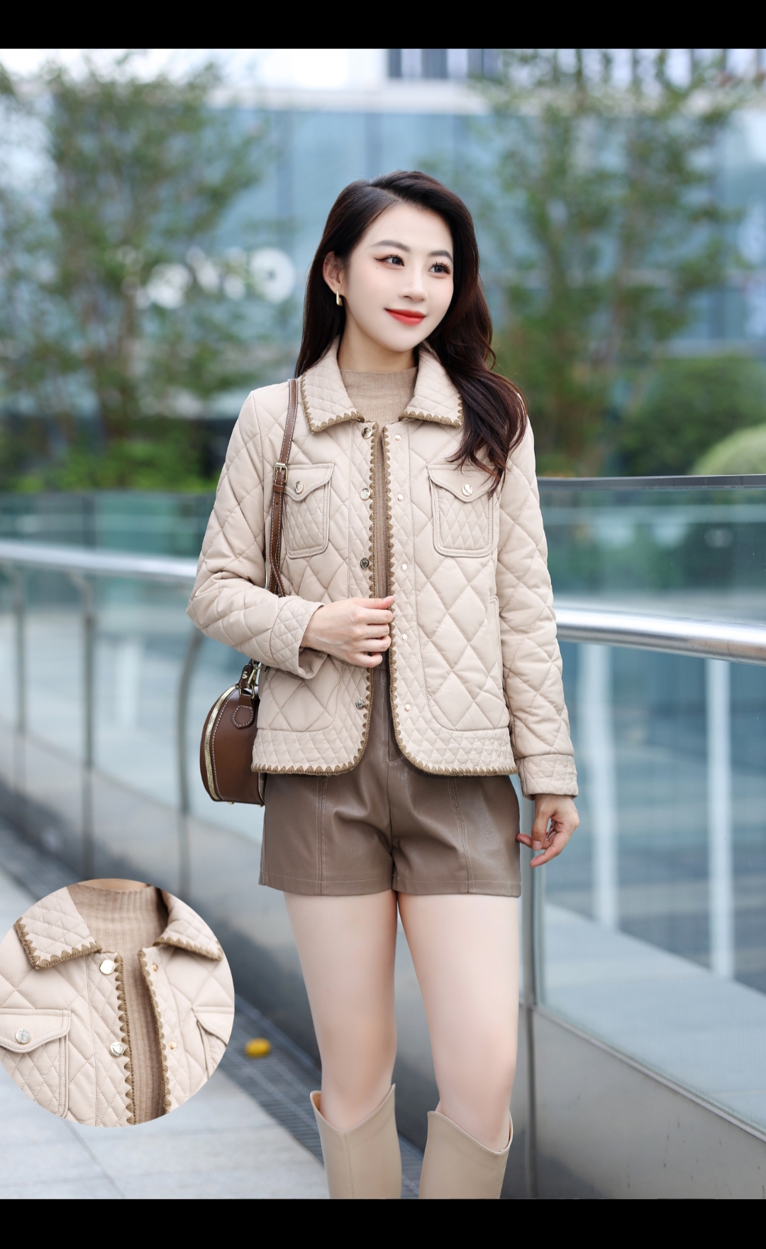 2339香港素街时尚洋气显瘦外套