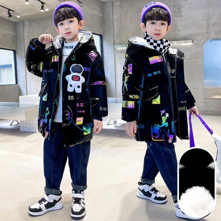 儿童装男童冬装洋气棉服2023新款棉衣大童加厚冬季棉袄棉内胆时尚