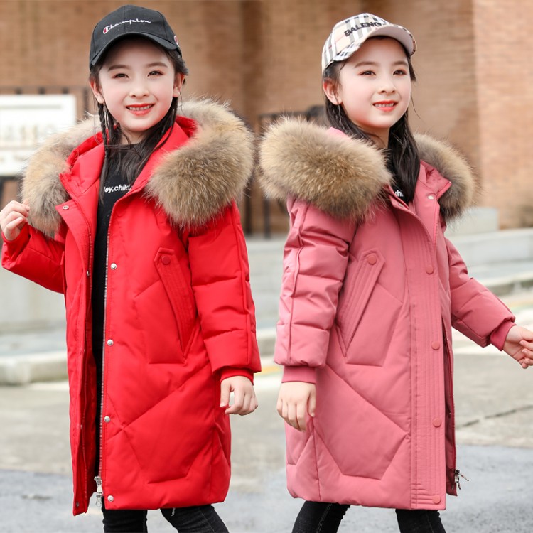 2023新款儿童棉服女童中长款中韩版洋气加厚冬季外套童装宝宝保暖