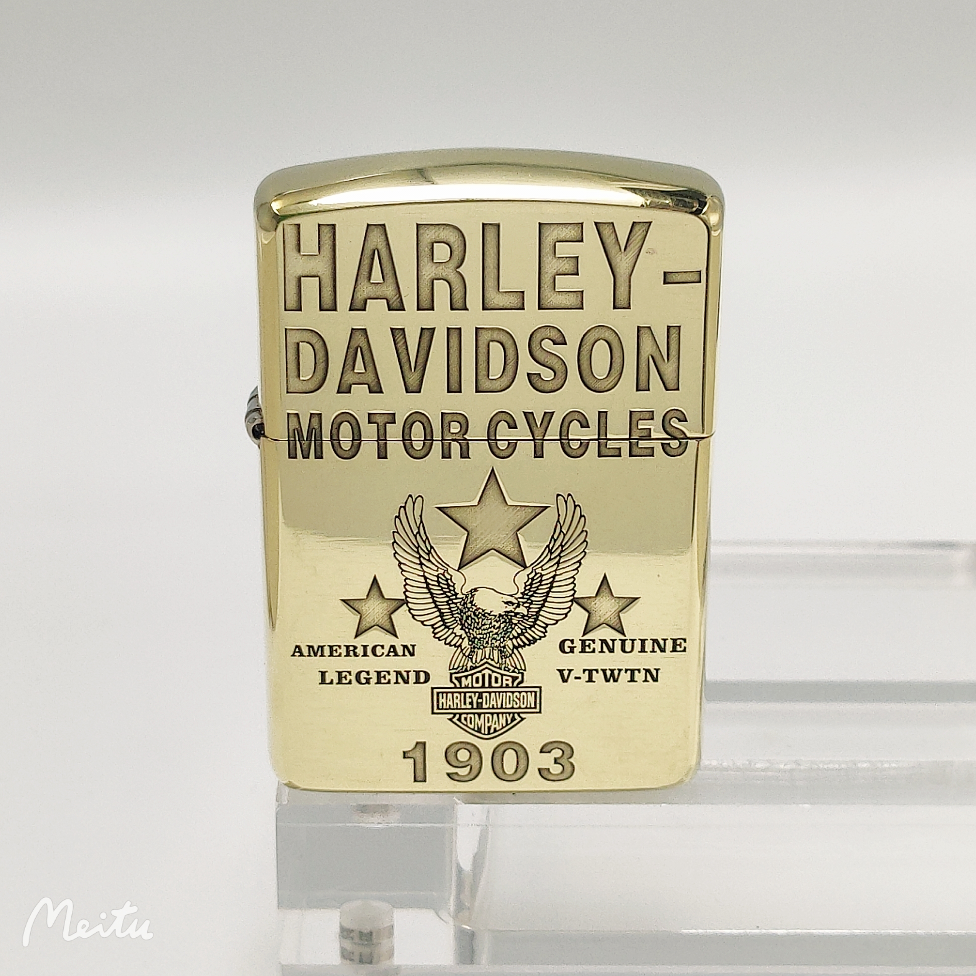 zippo打火机【五星哈雷】纯铜 精雕 盔甲机 男士 个性 经典 DYJ1