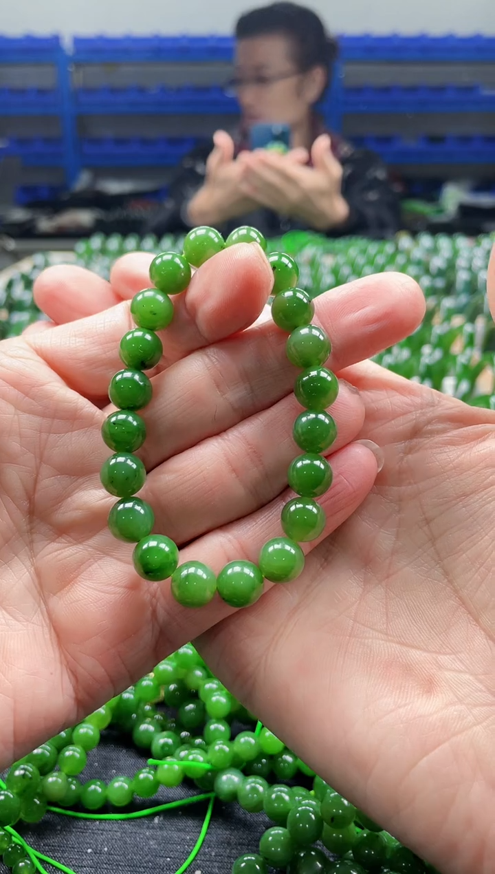 【闪购商品】和田玉手串未镶嵌卡10