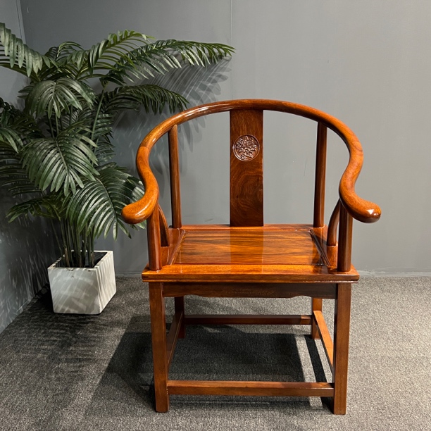 纯榫卯结构 圈椅 客椅非洲圆盘豆，檀木材质原木（不包邮）