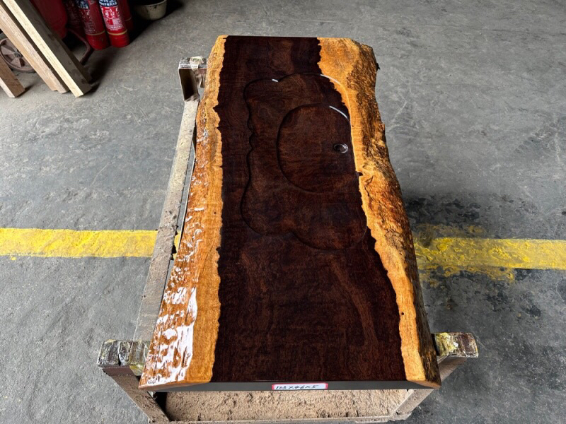 黑檀（风车木）大板 挖茶盘 123*46*5实木大板桌茶桌轻奢古香古色