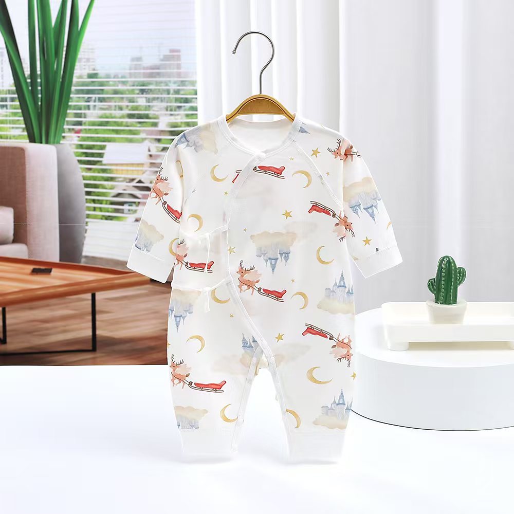 【拍2件送胎帽】婴儿连体衣a类宝宝衣服纯棉连体衣哈衣新生儿蝴蝶衣