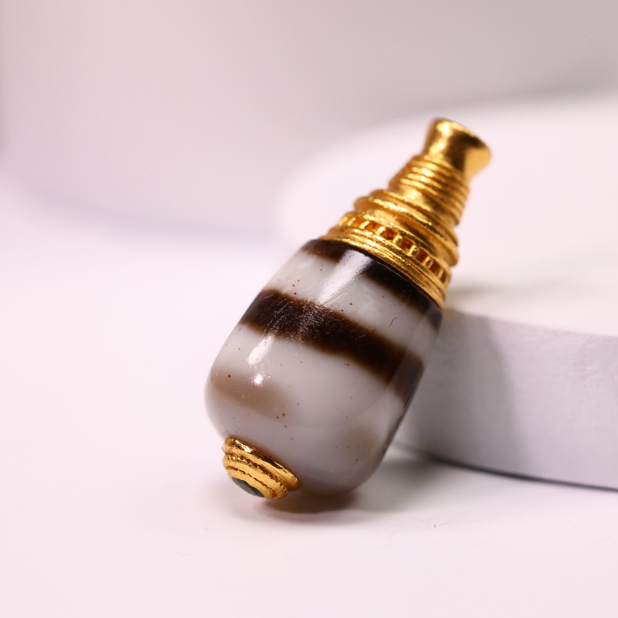 阿火AH文玩精品古珠文玩配饰9眼至纯断改三通