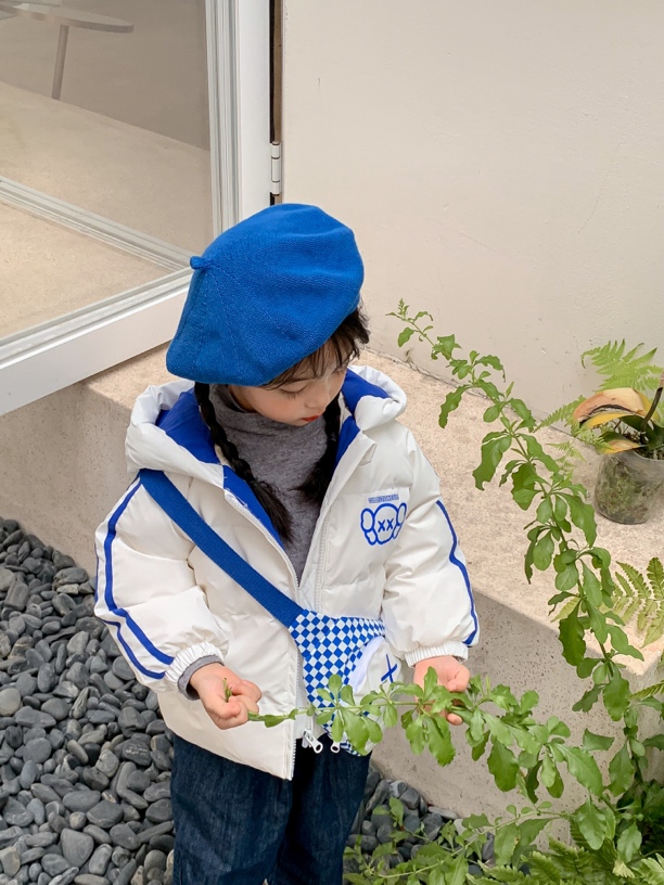 儿童羽绒服外套连帽男童冬季女童时尚休闲免洗中小童洋气羽绒服潮