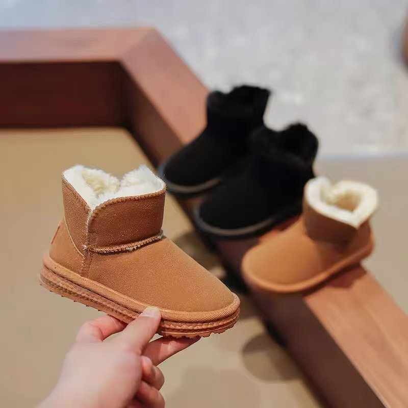 儿童棉靴2025冬季新款女童加厚雪地靴儿童保暖棉鞋
