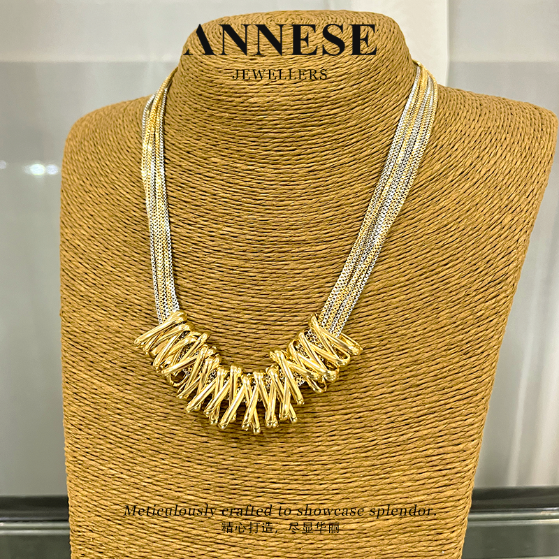 铜合金项链 【袁小姐】秋冬新款轻奢毛衣链小众高级感锁骨项链-X063