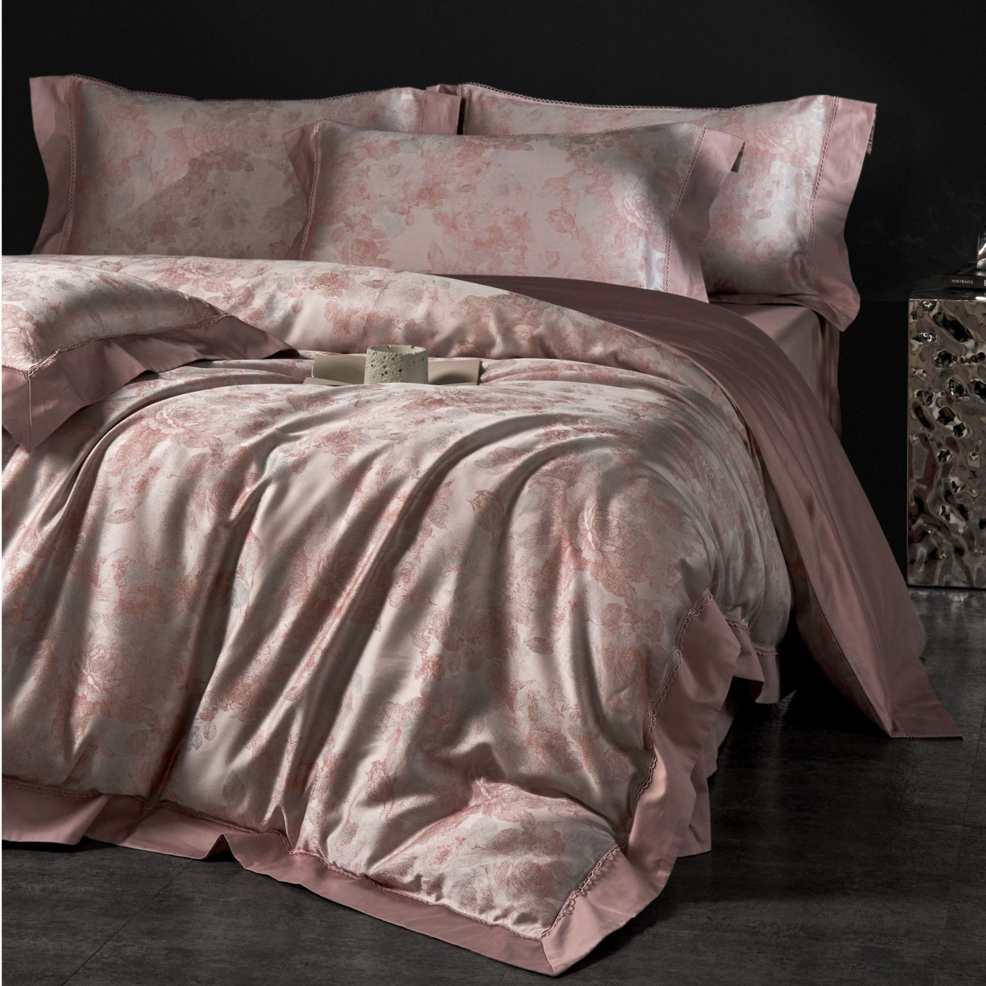 林小花【爱尔兰】天丝棉欧式提花床单四件套轻奢床上四件套天丝棉款