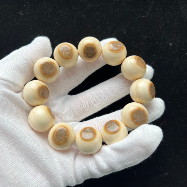 Q1190 天然猛犸牙单圈2670mm 支持复检假一罚四