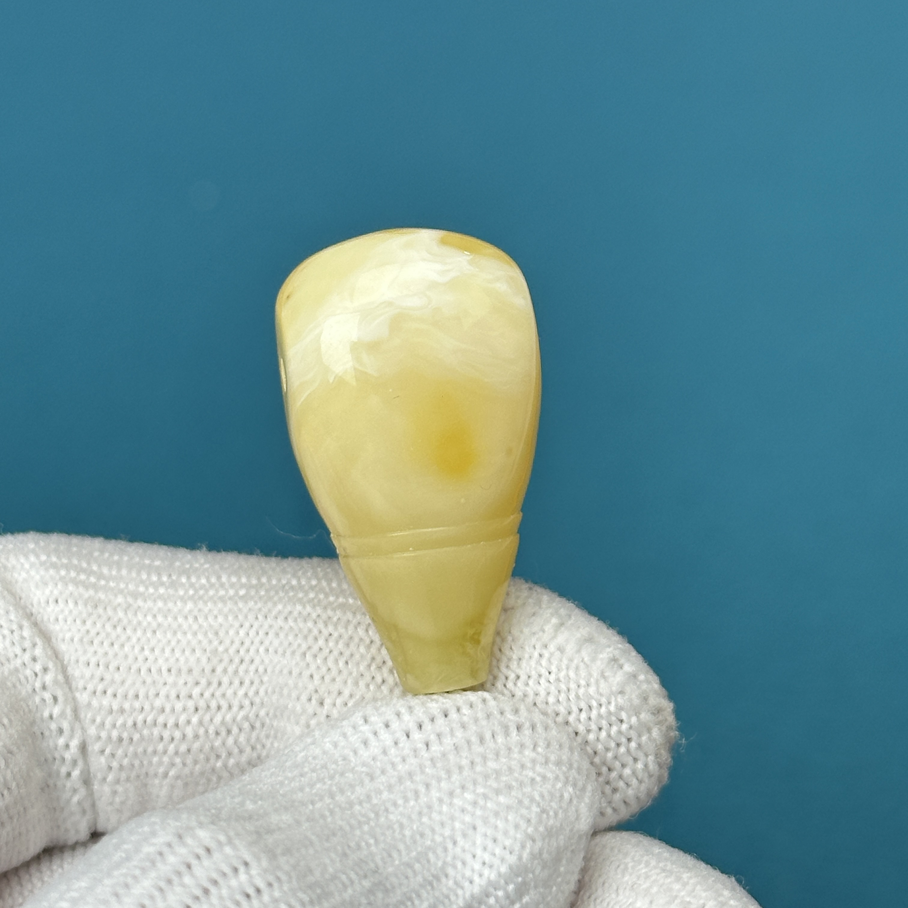 J6508天然原矿蜜蜡 蜜蜡三通 16*30mm 80克价