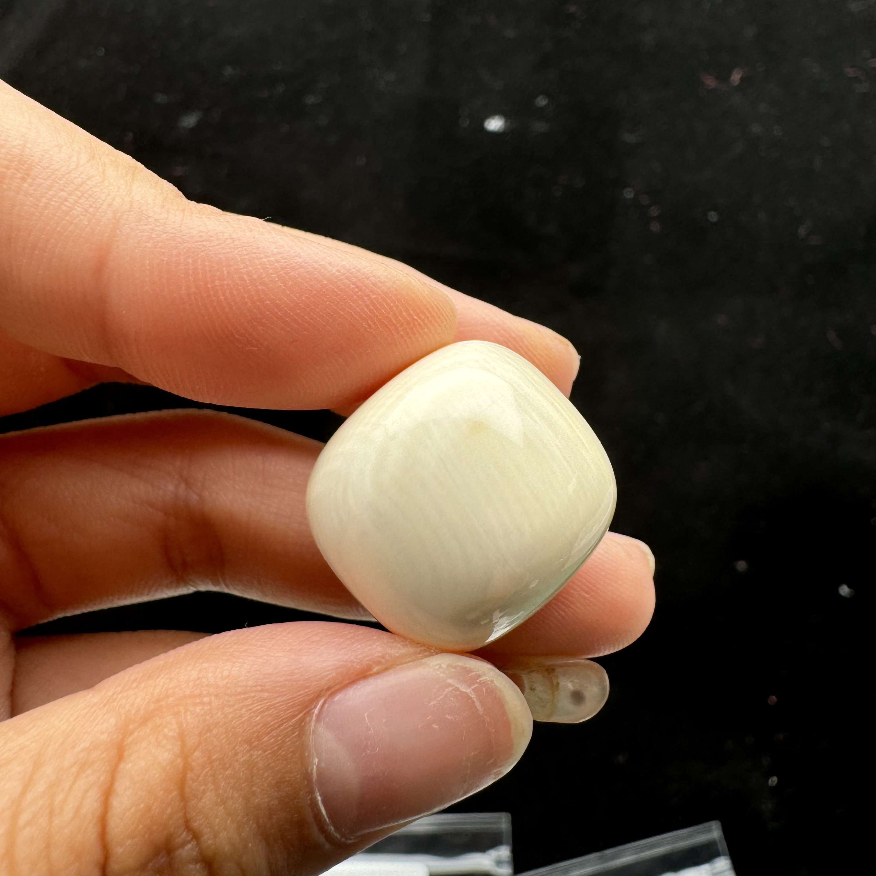 K6128天然猛犸牙单珠配饰 桶珠墩子20*18mm 支持鉴定 假一罚四