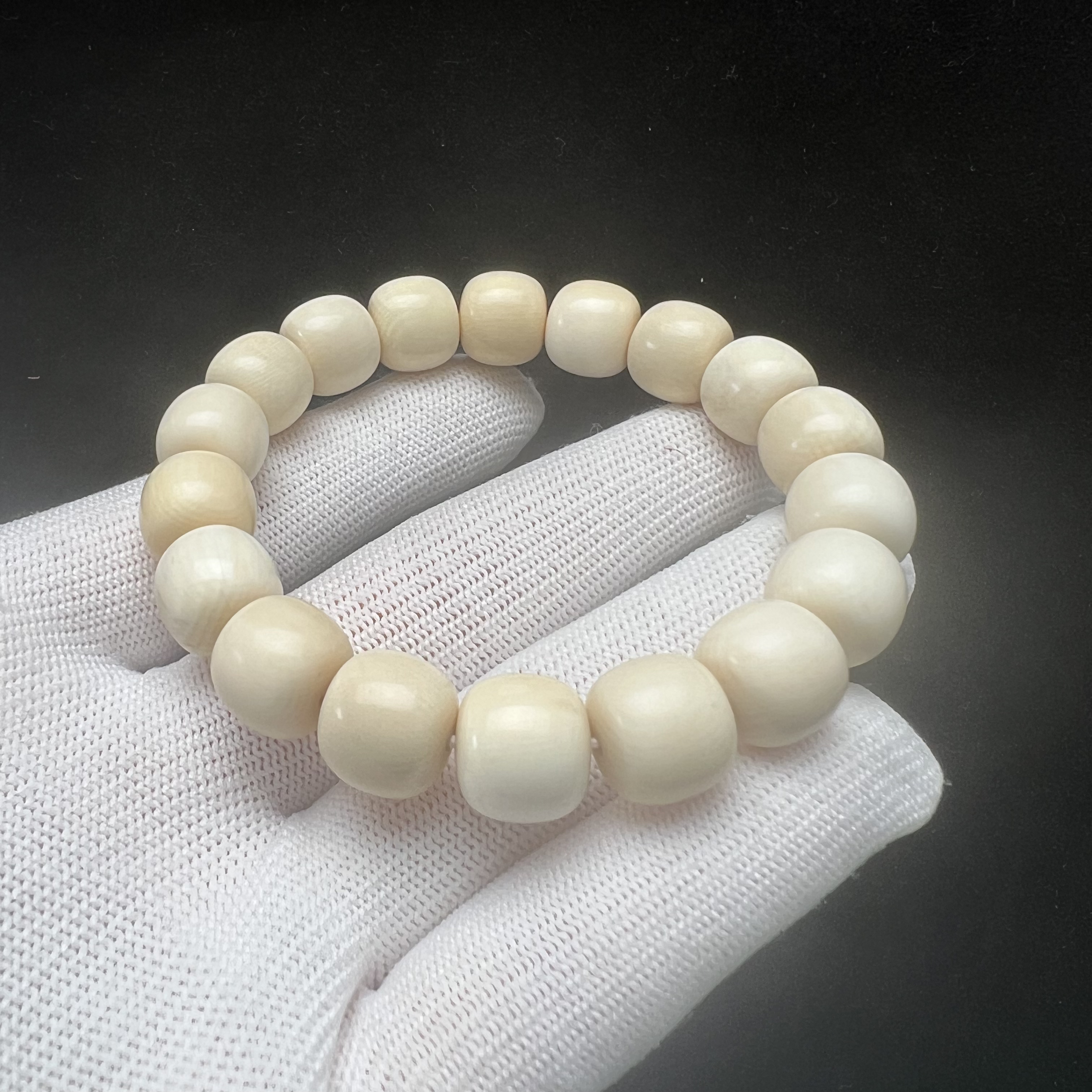 L2507天然猛犸牙福利手串 11.8*10.9mm支持鉴定 假一罚四