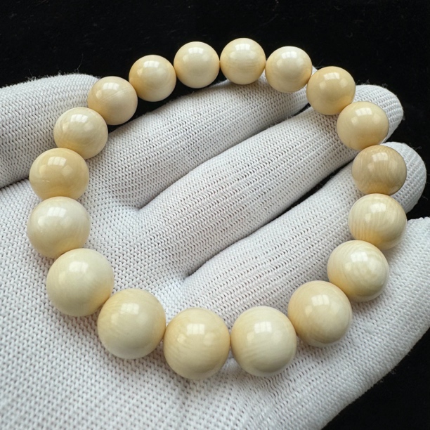 Q3810天然猛犸牙  单圈11.4mm 支持复检假一罚四